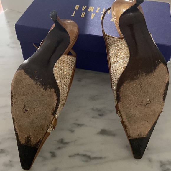 Stuart Weitzman Rafia Sling Backs - Picture 4 of 5